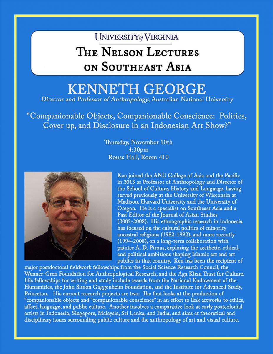 Nelson Family Lecture on Southeast Asia: Kenneth George
