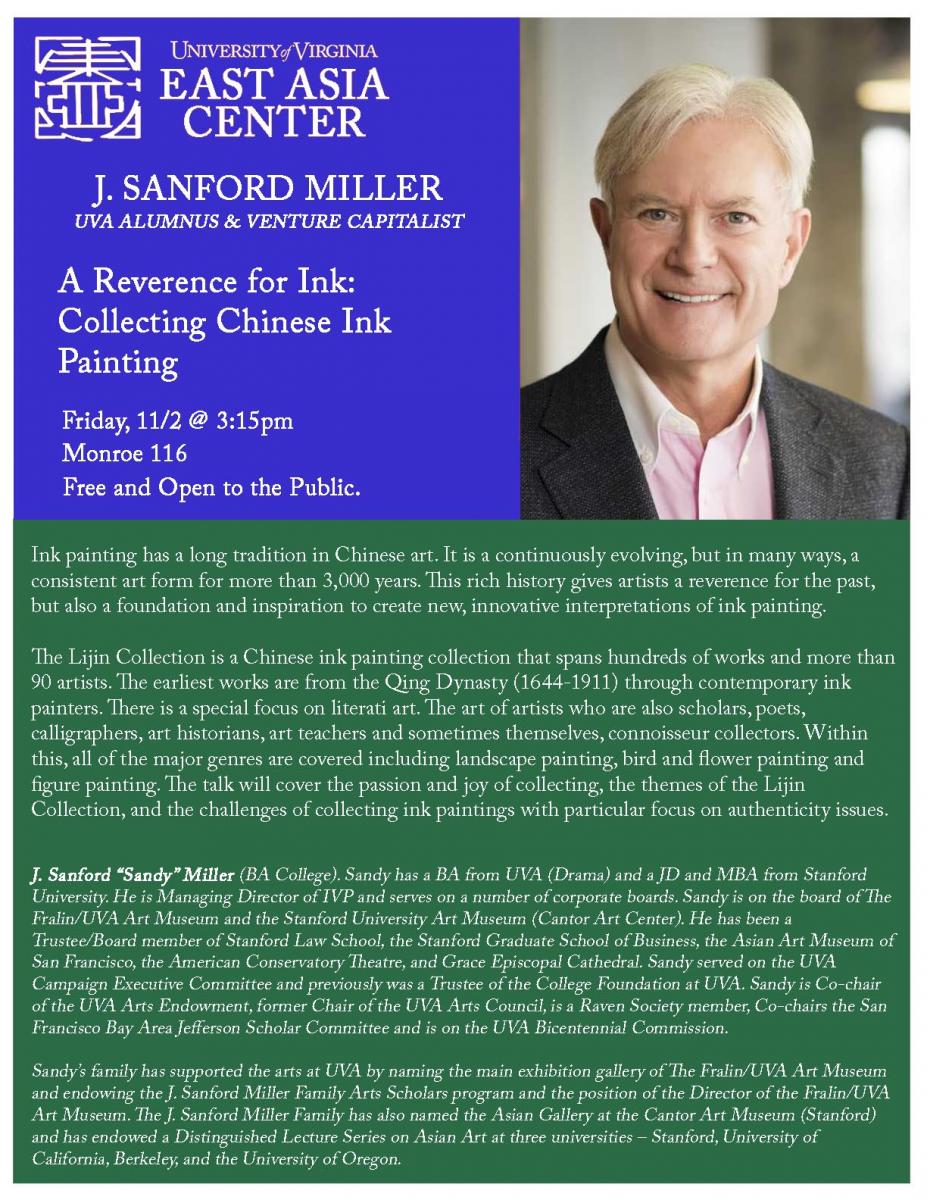 Sandy Miller Talk - A Reverence for Ink: Collecting Chinese Ink Painting