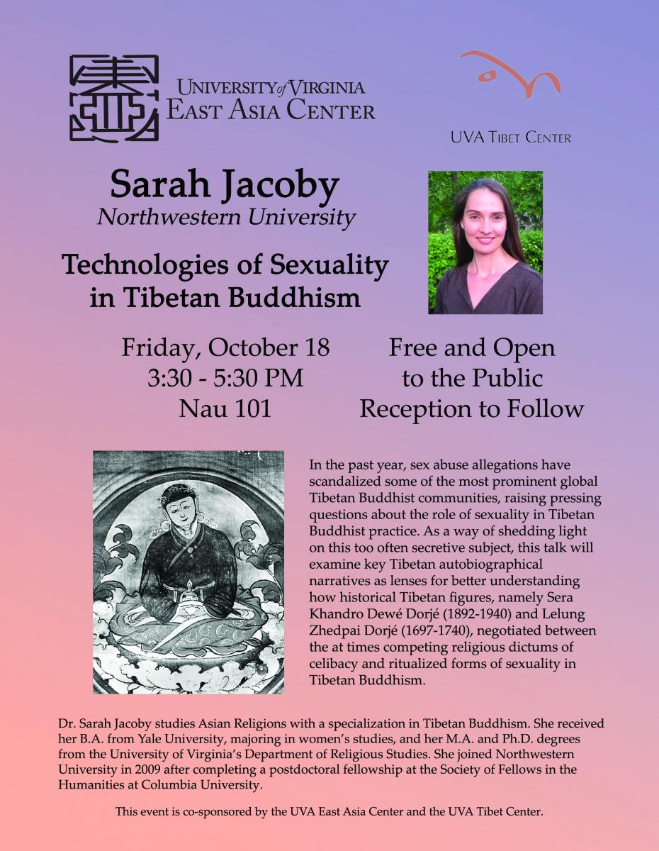 "Technologies of Sexuality in Tibetan Buddhism" flyer