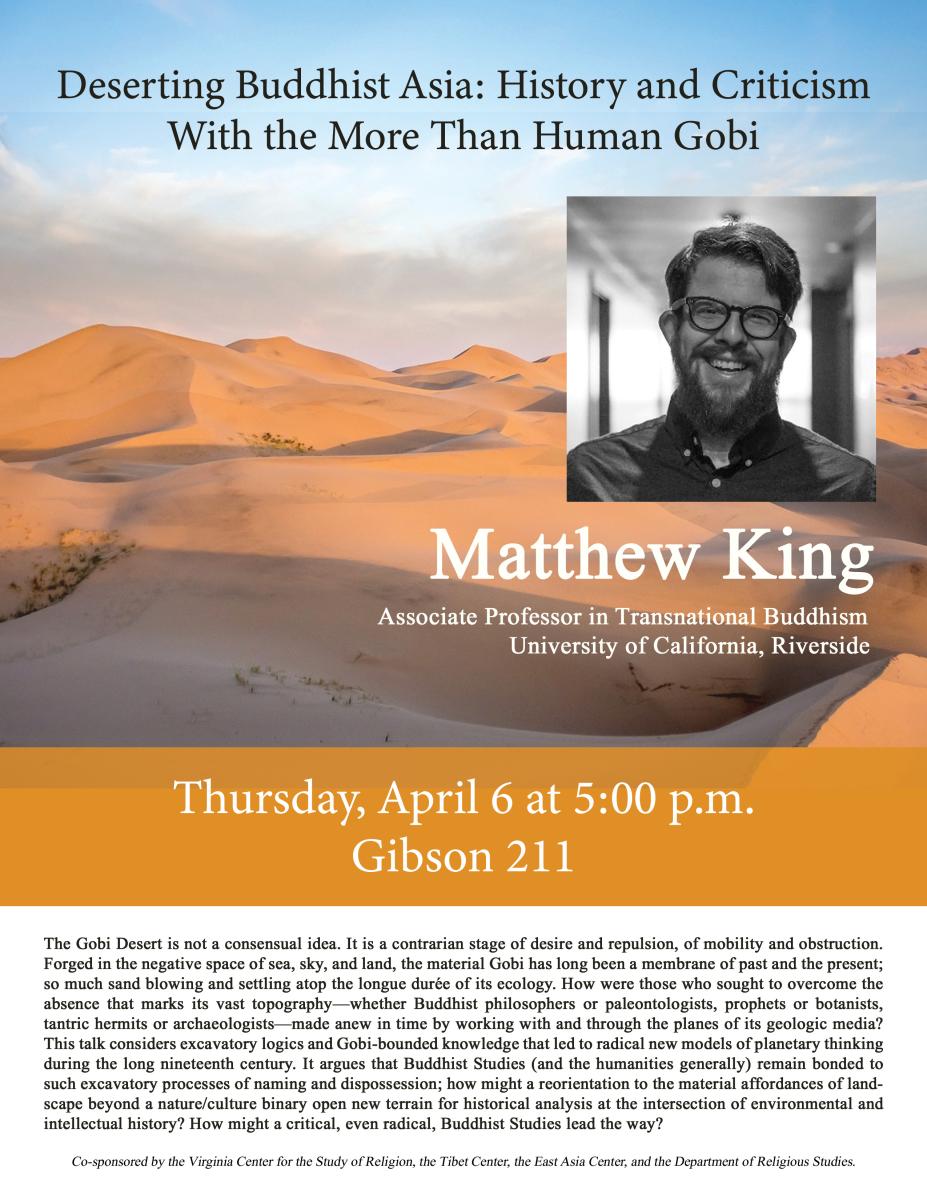 "Deserting Buddhist Asia" with Matthew King