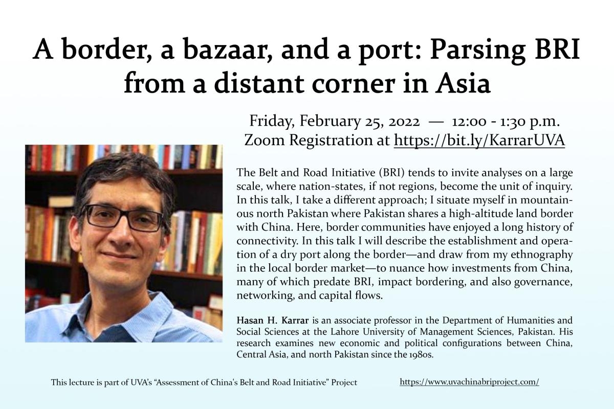 A border, a bazaar, and a port info flyer