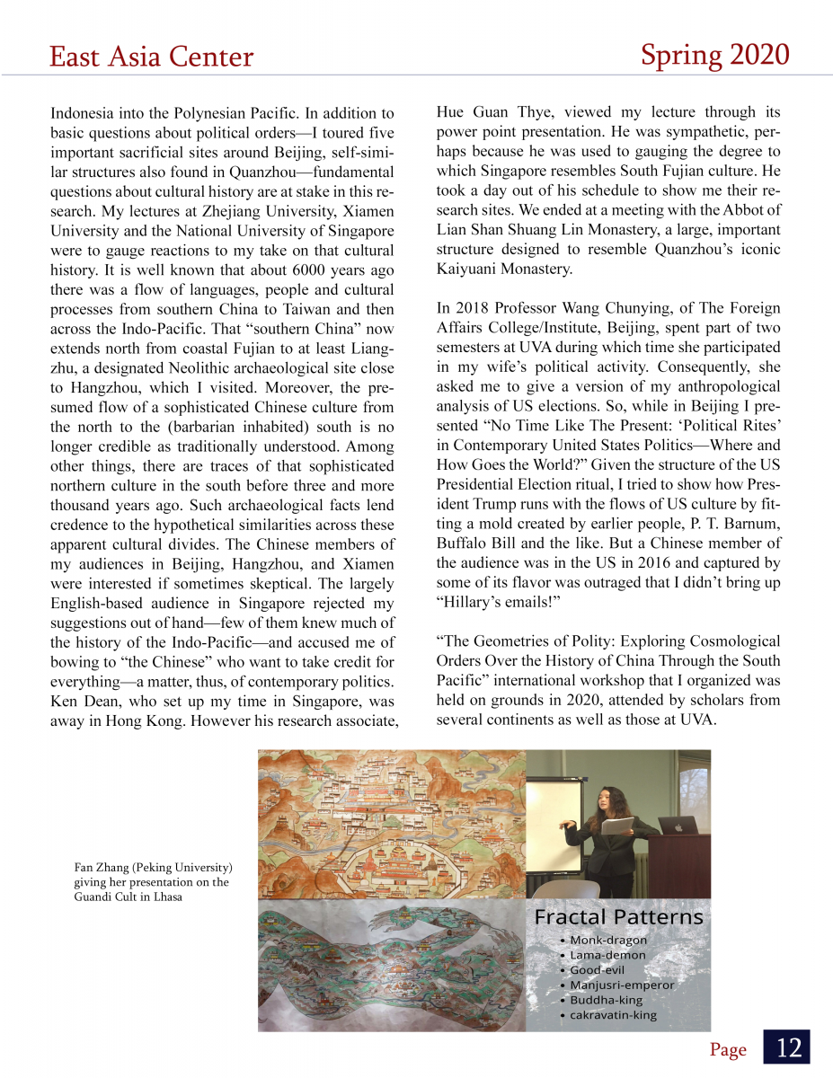 The East Asia Center Newsletter Spring 2020 Part 12