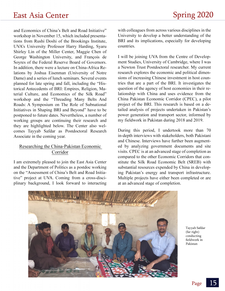 The East Asia Center Newsletter Spring 2020 Part 15